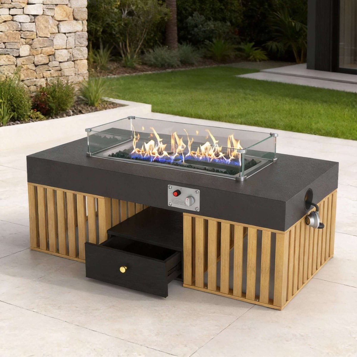 Coffee Table T37 - FK - M001 Modern Outdoor Natural Gas Stove 47.24" - FamiDear