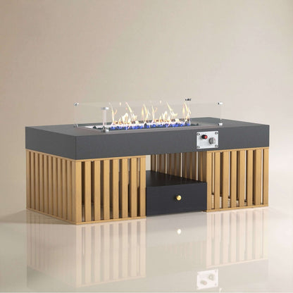 Coffee Table T37 - FK - M001 Modern Outdoor Natural Gas Stove 47.24" - FamiDear