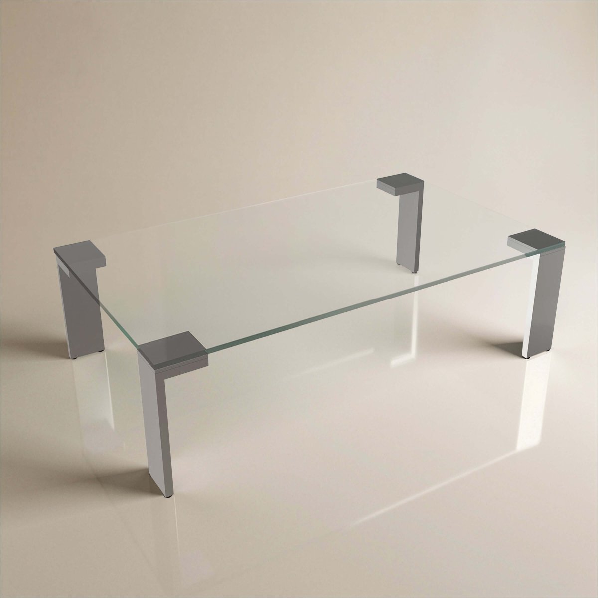 Coffee Table T39 - FK - M001 Modern Glass Hardware Material 47.2" - FamiDear