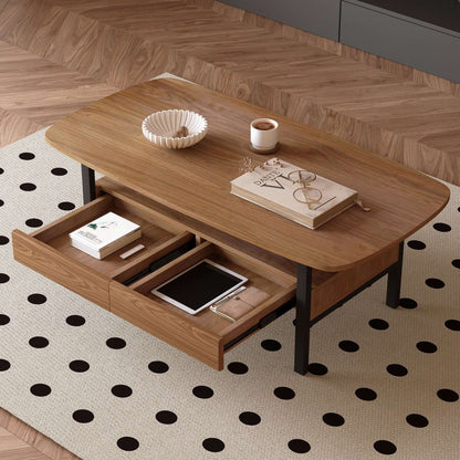 Coffee Table T41 - FK - M001 Mid - Century Modern Spacious Storage 47.2" - FamiDear