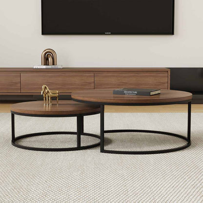 Coffee Table T42 - FK - M001 Modern Rotundity 55.2" (Set of 2) - FamiDear