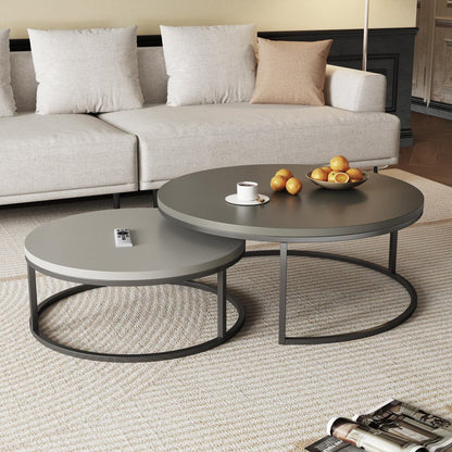 Coffee Table T42 - FK - M001 Modern Rotundity 55.2" (Set of 2) - FamiDear