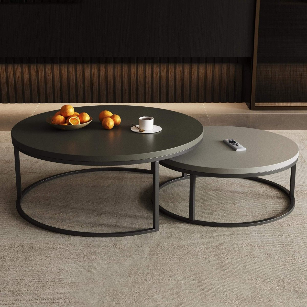 Coffee Table T42 - FK - M001 Modern Rotundity 55.2" (Set of 2) - FamiDear