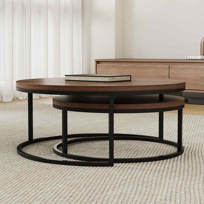 Coffee Table T42 - FK - M001 Modern Rotundity 55.2" (Set of 2) - FamiDear