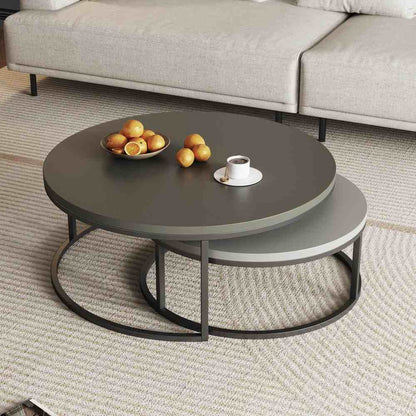 Coffee Table T42 - FK - M001 Modern Rotundity 55.2" (Set of 2) - FamiDear