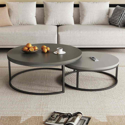 Coffee Table T42 - FK - M001 Modern Rotundity 55.2" (Set of 2) - FamiDear