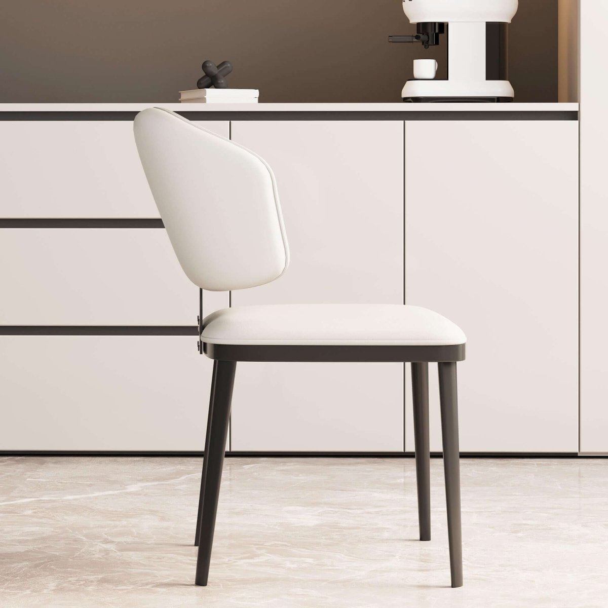 Dining Chair D55 - FK - M001 Modern Upholstered Seat (Set of 2) - FamiDear