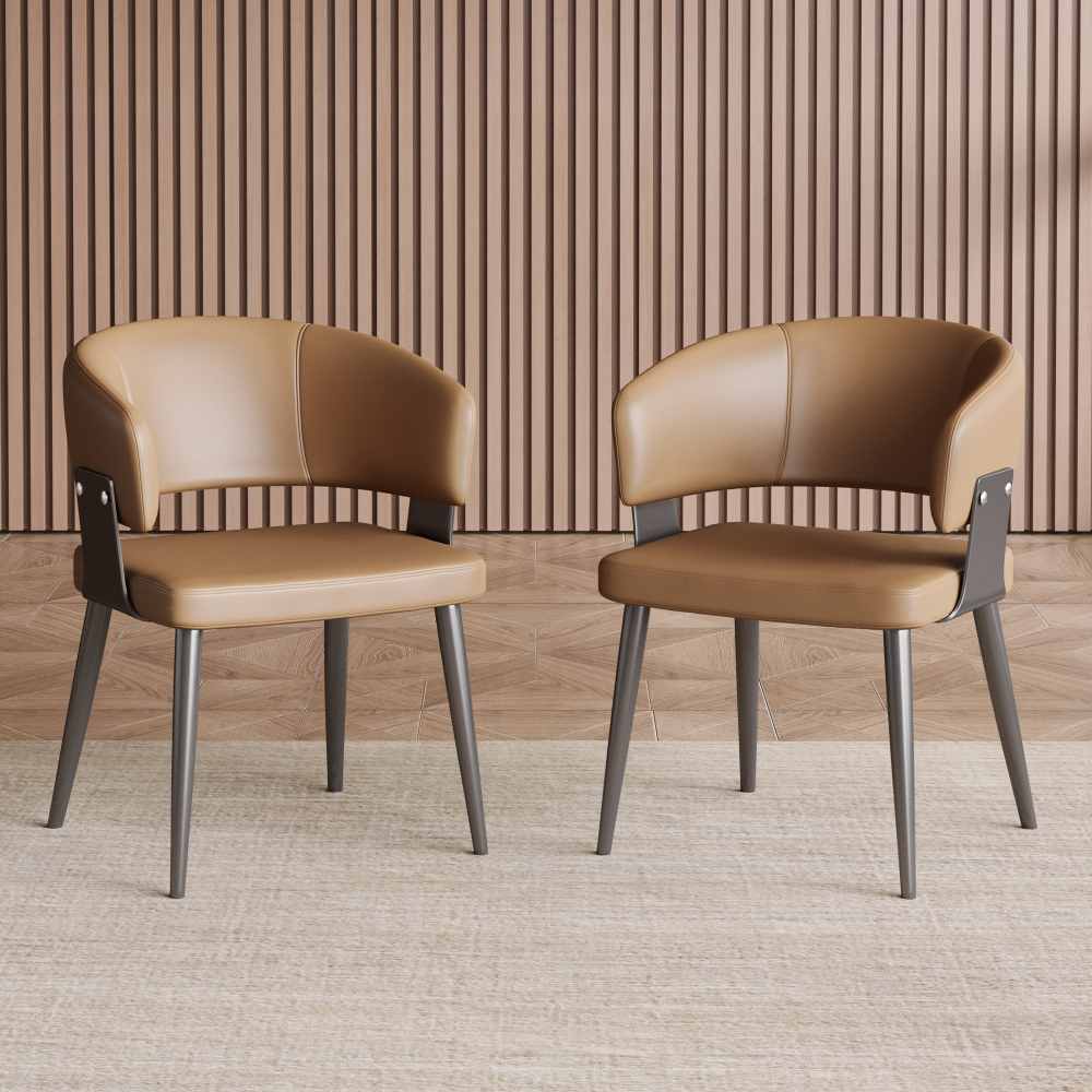 Dining Chair D57 - FK - M001 Modern Upholstered Dining Chair Seat (Set of 2) - FamiDear