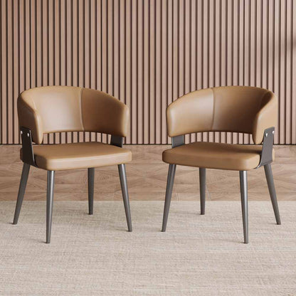 Dining Chair D57 - FK - M001 Modern Upholstered Dining Chair Seat (Set of 2) - FamiDear
