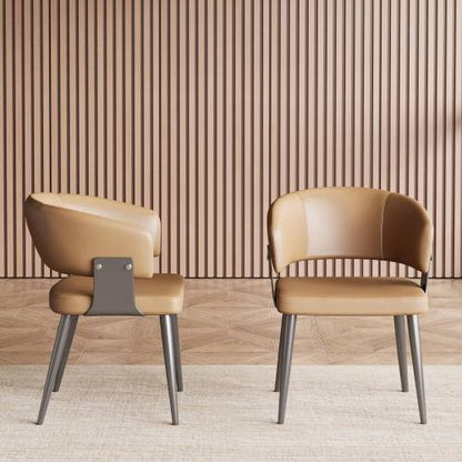 Dining Chair D57 - FK - M001 Modern Upholstered Dining Chair Seat (Set of 2) - FamiDear