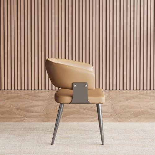 Dining Chair D57 - FK - M001 Modern Upholstered Dining Chair Seat (Set of 2) - FamiDear