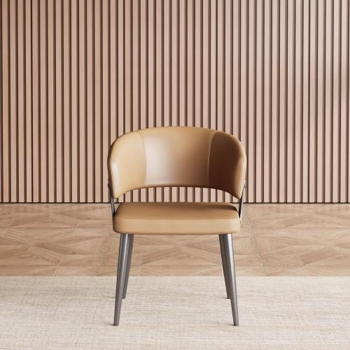 Dining Chair D57 - FK - M001 Modern Upholstered Dining Chair Seat (Set of 2) - FamiDear
