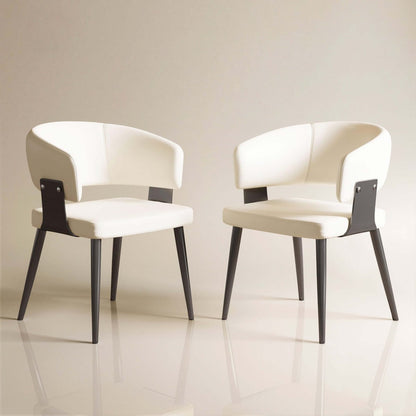 Dining Chair D57 - FK - M001 Modern Upholstered Dining Chair Seat (Set of 2) - FamiDear