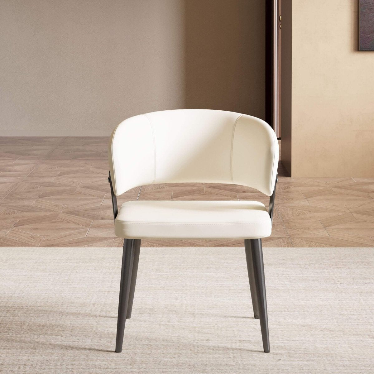 Dining Chair D57 - FK - M001 Modern Upholstered Dining Chair Seat (Set of 2) - FamiDear