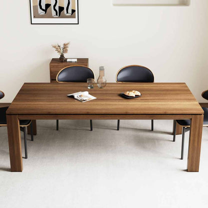 Dining Table D43 - FK - M001 Mid - Century Modern Solid WoodGenerous Tabletop Space 70.87" - FamiDear