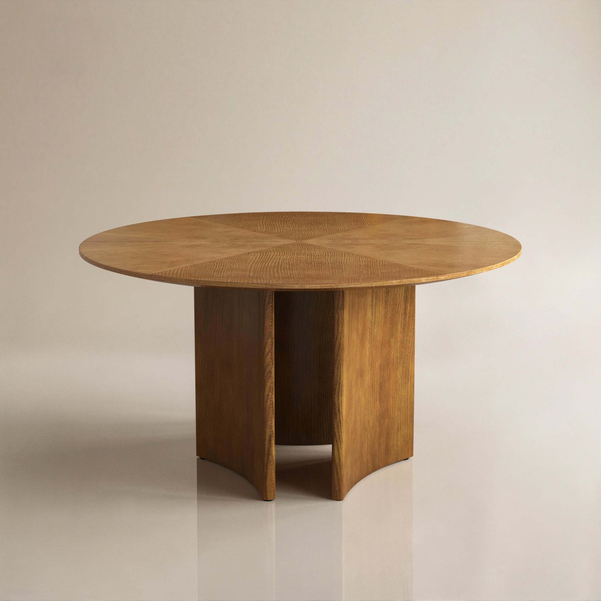 Dining Table D44 - FK - M002 Mid - Century Modern Solid Wood Frame 59.05" - FamiDear