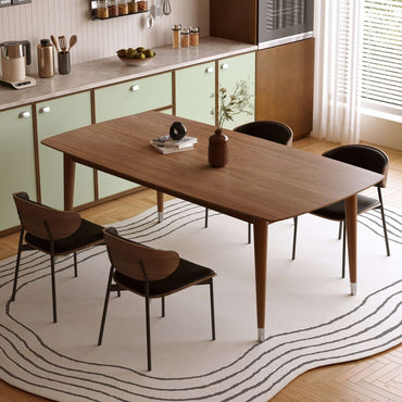 Dining Table D47 - FK - M001 Mid - Century Modern Laminated Solid Wood 62.9" - FamiDear