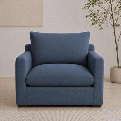 Mid Century Modern 4 Seater Sofa 111.81" Solid Wood Frame（DZ） - FamiDear