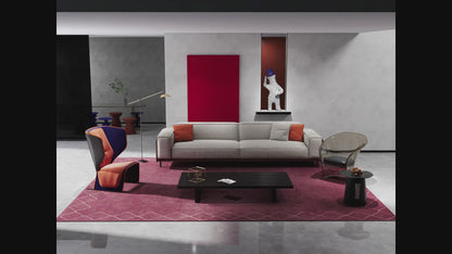 Modern 4-Seater Sofa with Deep Seats for Living Rooms
