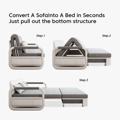 Pull Out Sleeper Sofa Bed 50.3"&62.2" Full Size Compact Futon Couch for Small Spaces - FamiDear