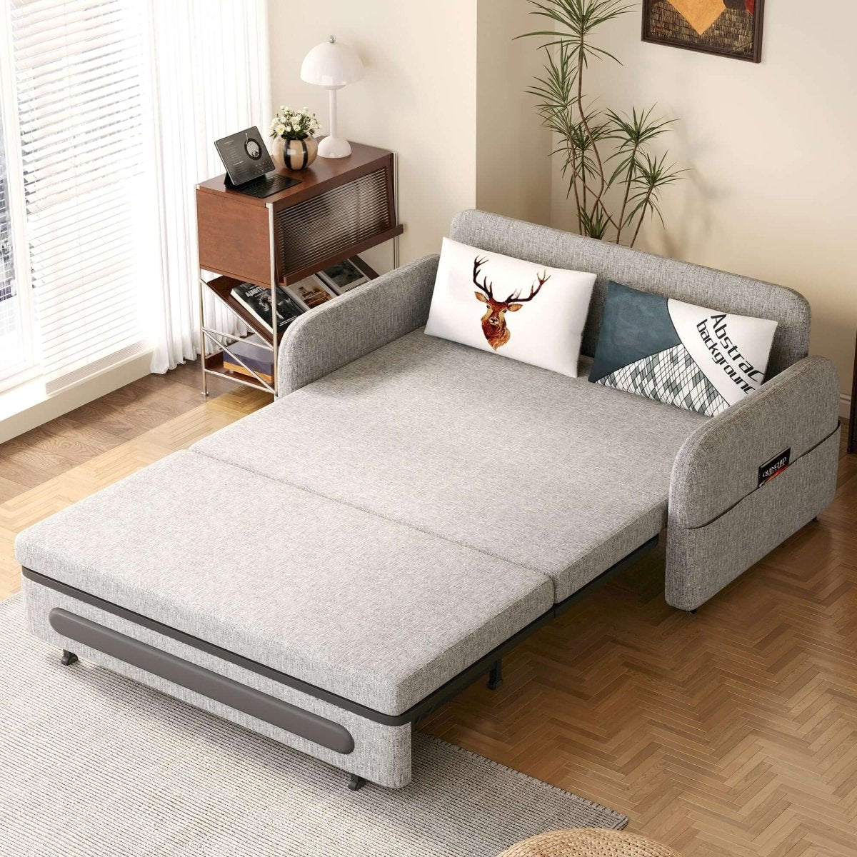 Sofa C17 - FK - M001 MTW Modern Fold - Out Sofa Bed Durable Fabrics 56.69" - FamiDear