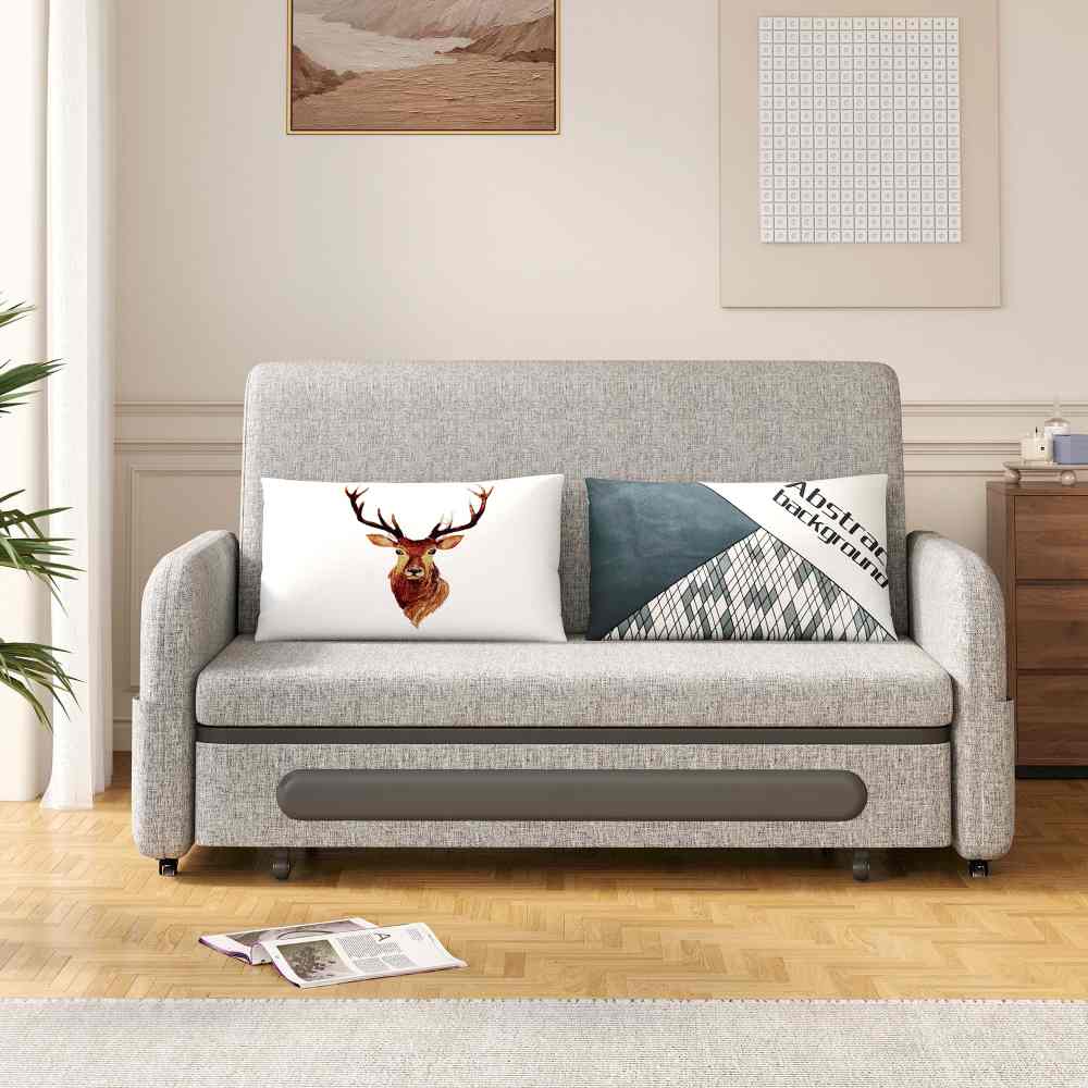 Sofa C17 - FK - M001 MTW Modern Fold - Out Sofa Bed Durable Fabrics 56.69" - FamiDear