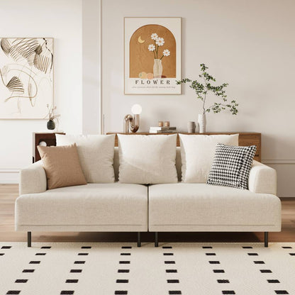 Sofa C19 - FK - M001 Modern Premium Durable Fabrics Solid Larch Frame 109.44" - FamiDear