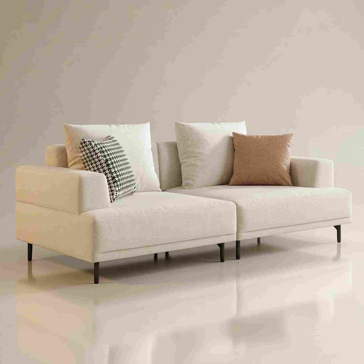 Sofa C19 - FK - M001 Modern Premium Durable Fabrics Solid Larch Frame 109.44" - FamiDear