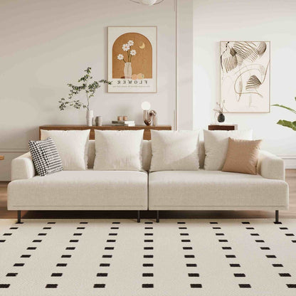 Sofa C19 - FK - M001 Modern Premium Durable Fabrics Solid Larch Frame 109.44" - FamiDear