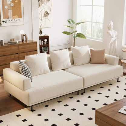 Sofa C19 - FK - M001 Modern Premium Durable Fabrics Solid Larch Frame 109.44" - FamiDear