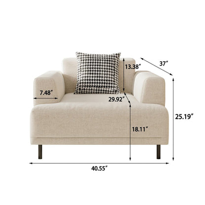 Sofa C19 - FK - M001 Modern Premium Durable Fabrics Solid Larch Frame 109.44" - FamiDear