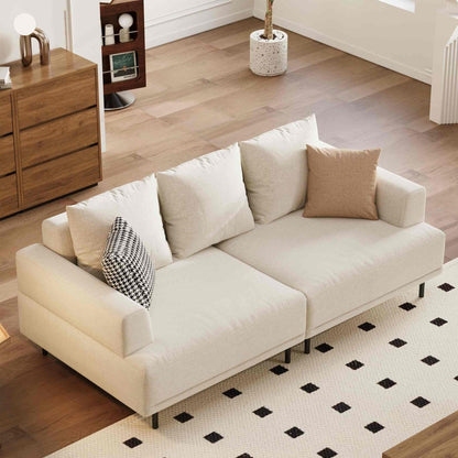Sofa C19 - FK - M001 Modern Premium Durable Fabrics Solid Larch Frame 109.44" - FamiDear