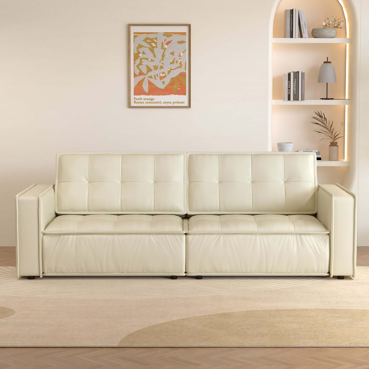 Sofa C21 - FK - M001 Modern Solid Larch Frame 95.2" - FamiDear