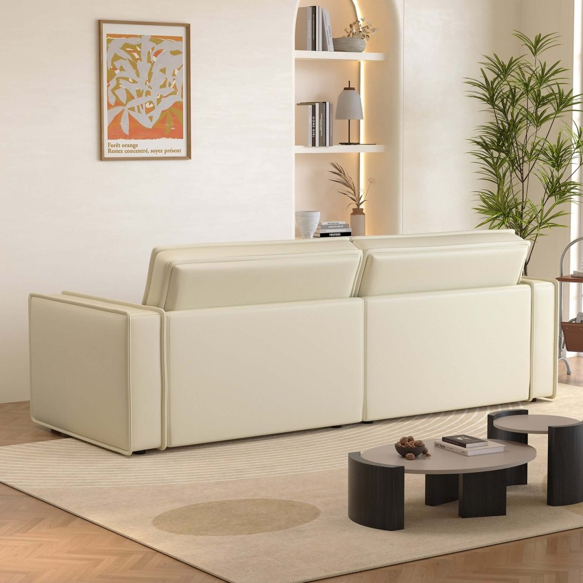 Sofa C21 - FK - M001 Modern Solid Larch Frame 95.2" - FamiDear