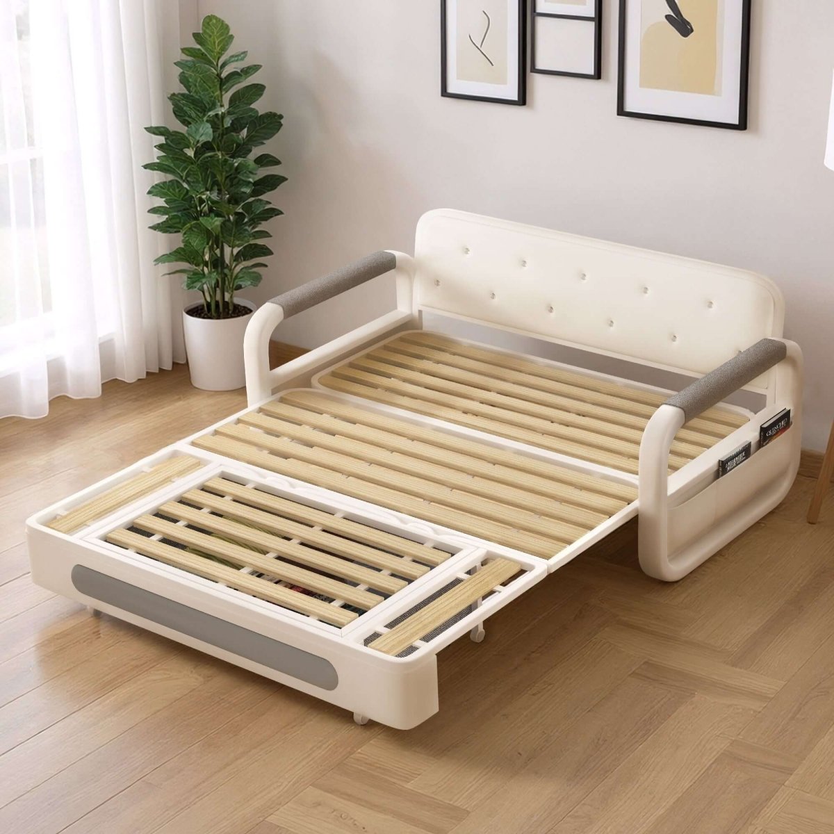 Sofa C25 - FK - N001 Modern Fold - Out Sofa Bed Durable Fabrics 57.4" - FamiDear