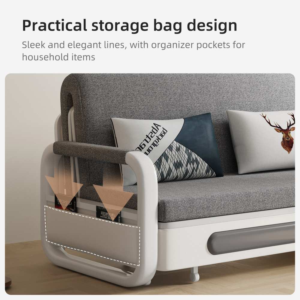 Sofa C25 - FK - N001 Modern Fold - Out Sofa Bed Durable Fabrics 57.4" - FamiDear