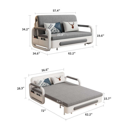 Sofa C25 - FK - N001 Modern Fold - Out Sofa Bed Durable Fabrics 57.4" - FamiDear