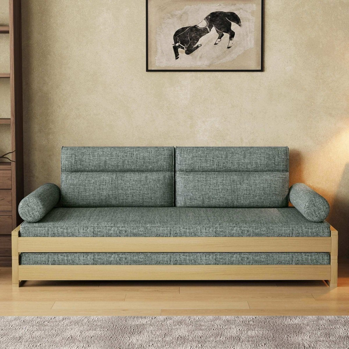 Sofa C26 - FK - M001 Modern Sofa Bed Split Seat Cover 75.98" - FamiDear