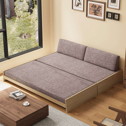 Sofa C27 - FK - M001 Modern Sofa Bed Split Seat Cover 75.98" - FamiDear
