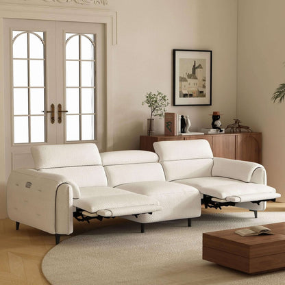 Sofa C29 - FK - N001 Modern Power Recliner Solid Larch Frame 104.3" - FamiDear