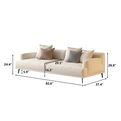 Sofa C30 - FK - M001 Modern Premium Durable Fabrics Solid Larch Frame 110.2" - FamiDear