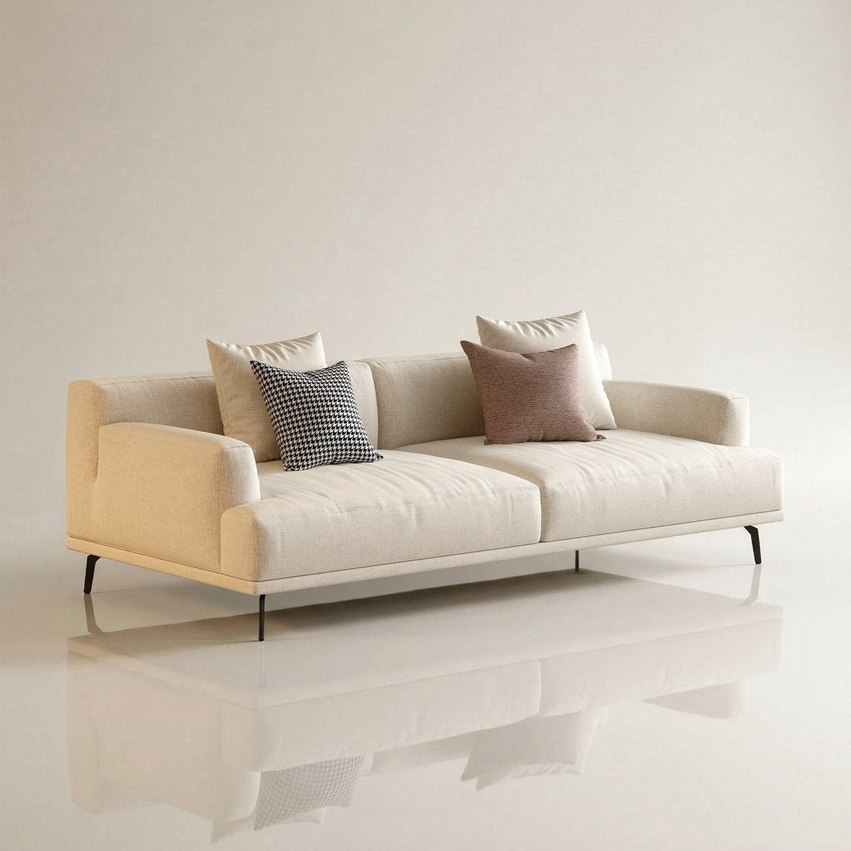 Sofa C30 - FK - M001 Modern Premium Durable Fabrics Solid Larch Frame 110.2" - FamiDear