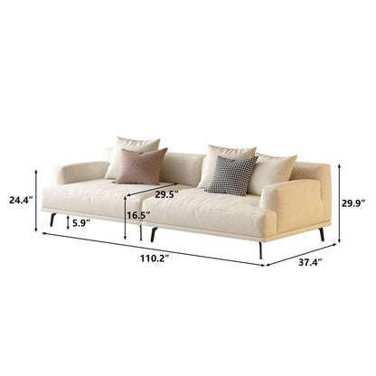 Sofa C30 - FK - M001 Modern Premium Durable Fabrics Solid Larch Frame 110.2" - FamiDear