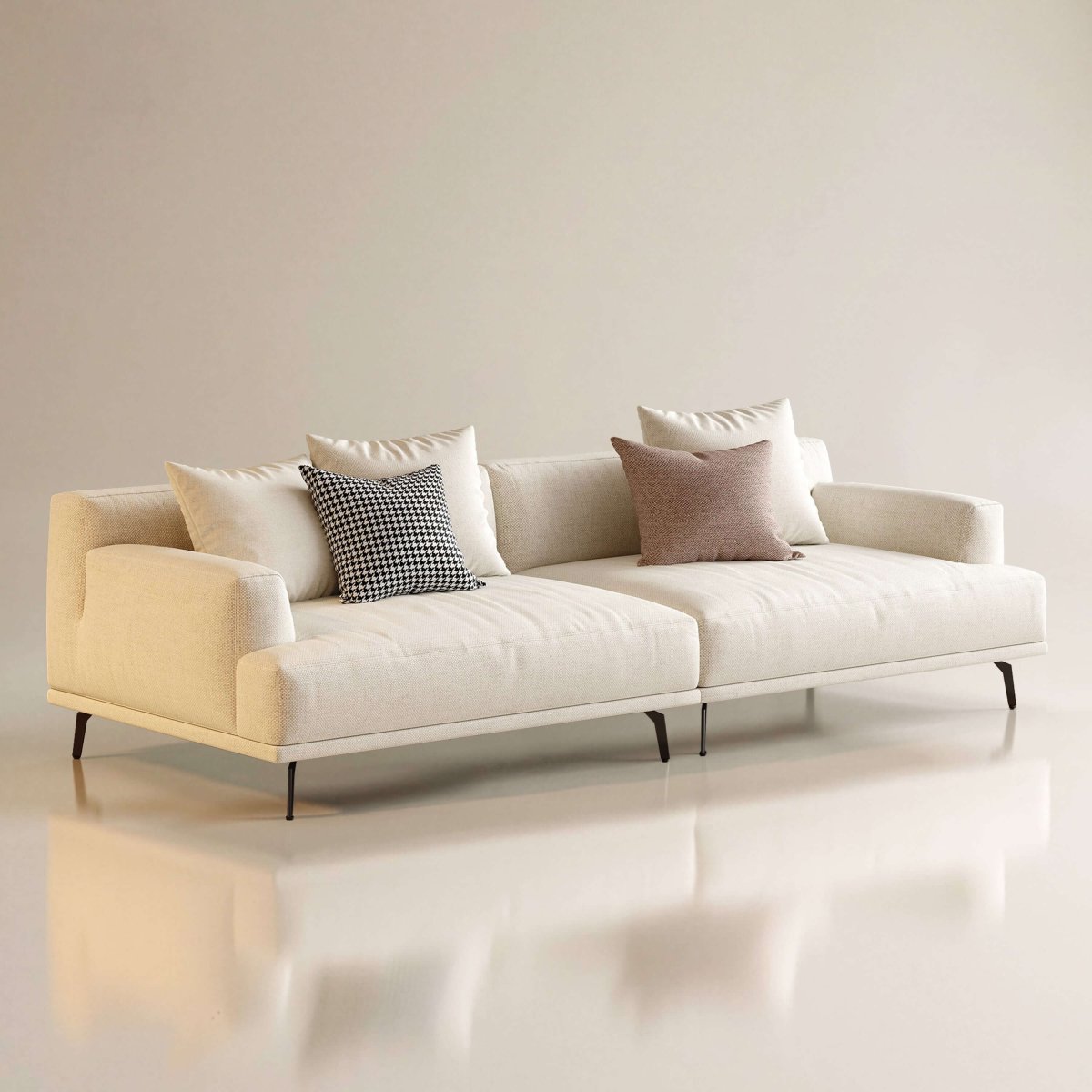 Sofa C30 - FK - M001 Modern Premium Durable Fabrics Solid Larch Frame 110.2" - FamiDear