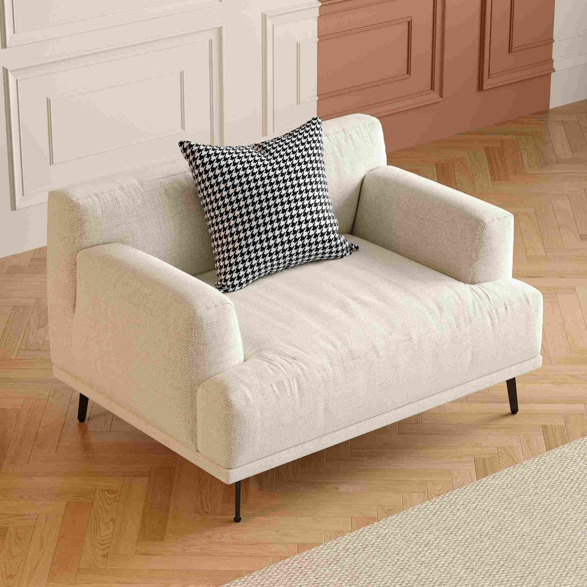 Sofa C30 - FK - M001 Modern Premium Durable Fabrics Solid Larch Frame 110.2" - FamiDear