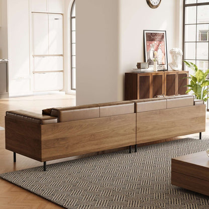 Sofa C33 - HK - M001 Mid - Century Modern Solid Wood Frame 111.81" - FamiDear