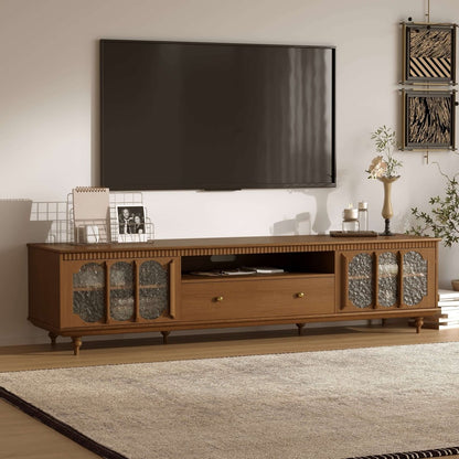 TV Stand T01 - FK - M001 Mid - Century Modern Cable Management Spacious Storage 78.74" - FamiDear