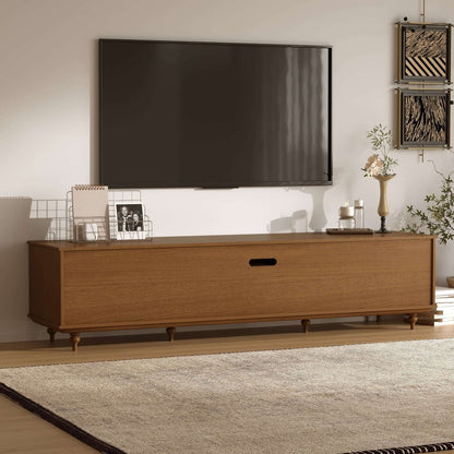 TV Stand T01 - FK - M001 Mid - Century Modern Cable Management Spacious Storage 78.74" - FamiDear