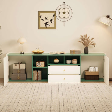 TV Stand T03 - FK - M001 Modern Cable Management Flexible Storage 78.74" - FamiDear