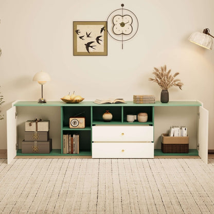 TV Stand T03 - FK - M001 Modern Cable Management Flexible Storage 78.74" - FamiDear